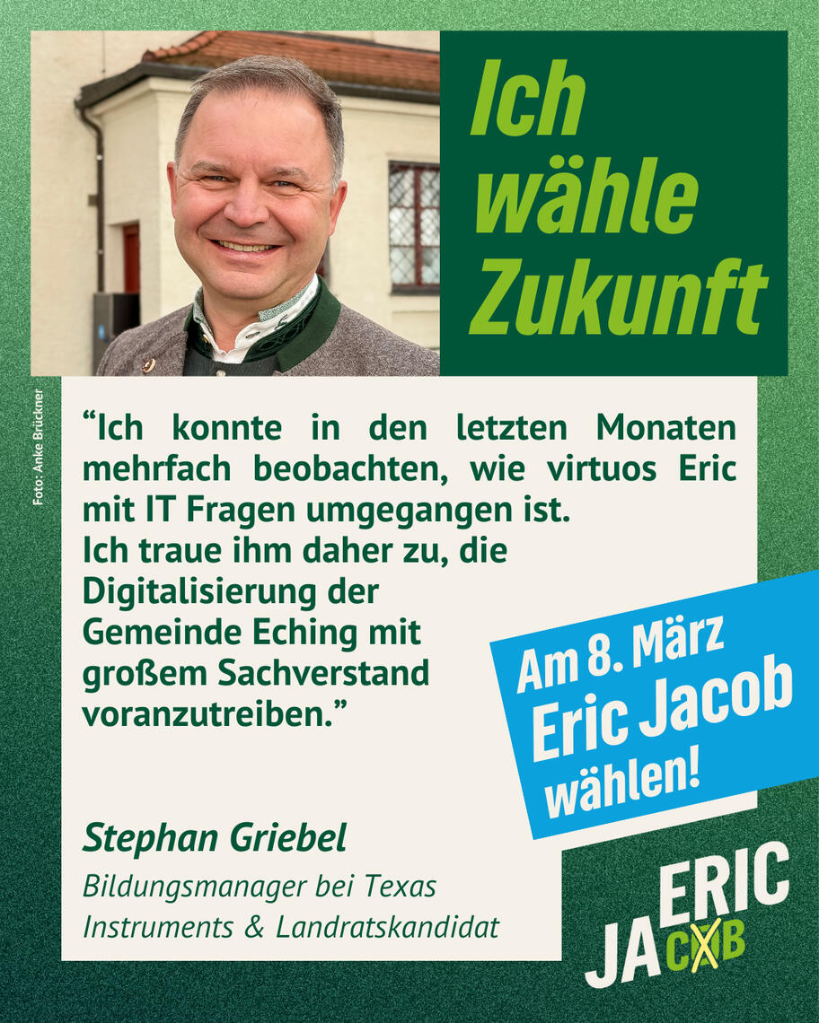 Stephan Griebel, Bildungsmanager bei Texas Instruments & Landratskandidat