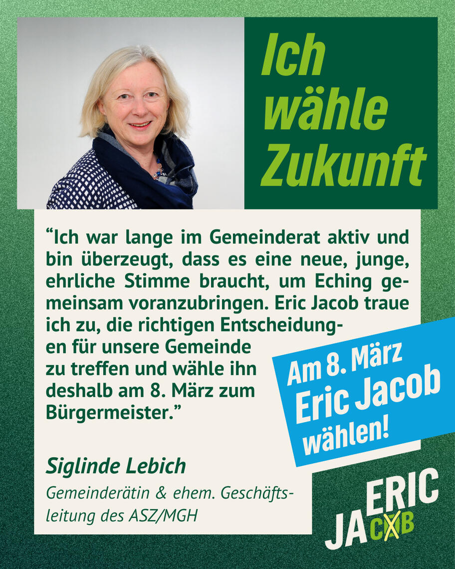 Siglinde Lebich, Gemeinderätin & ehem. Geschäftsleitung des ASZ/MGH