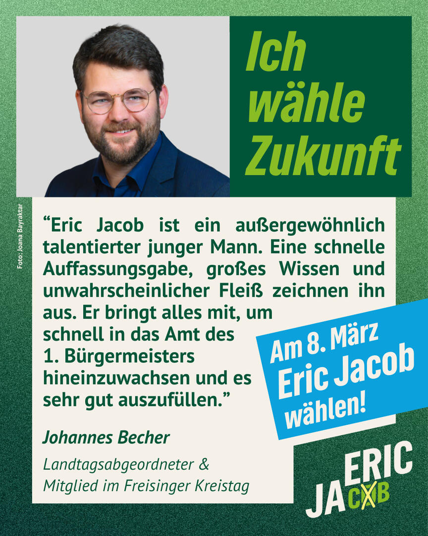 Johannes Becher Landtagsabgeordneter & Mitglied im Freisinger Kreistag