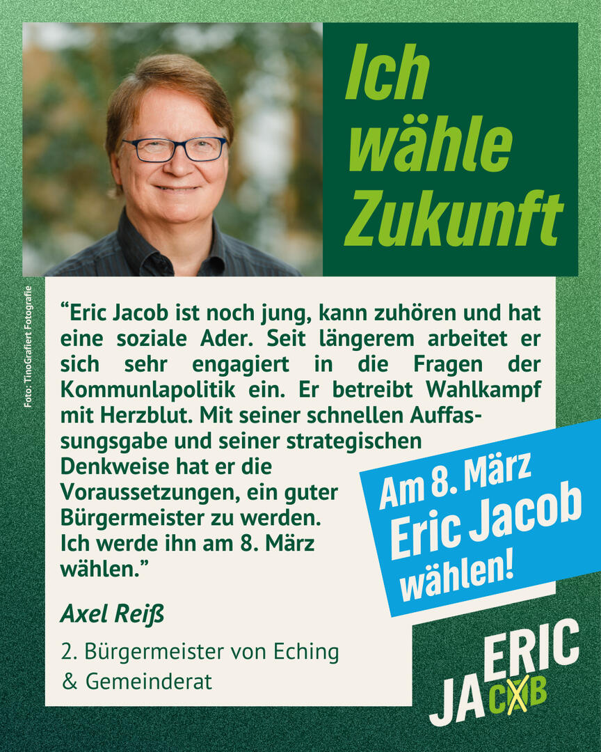 Axel Reiß 2. Bürgermeister von Eching & Gemeinderat